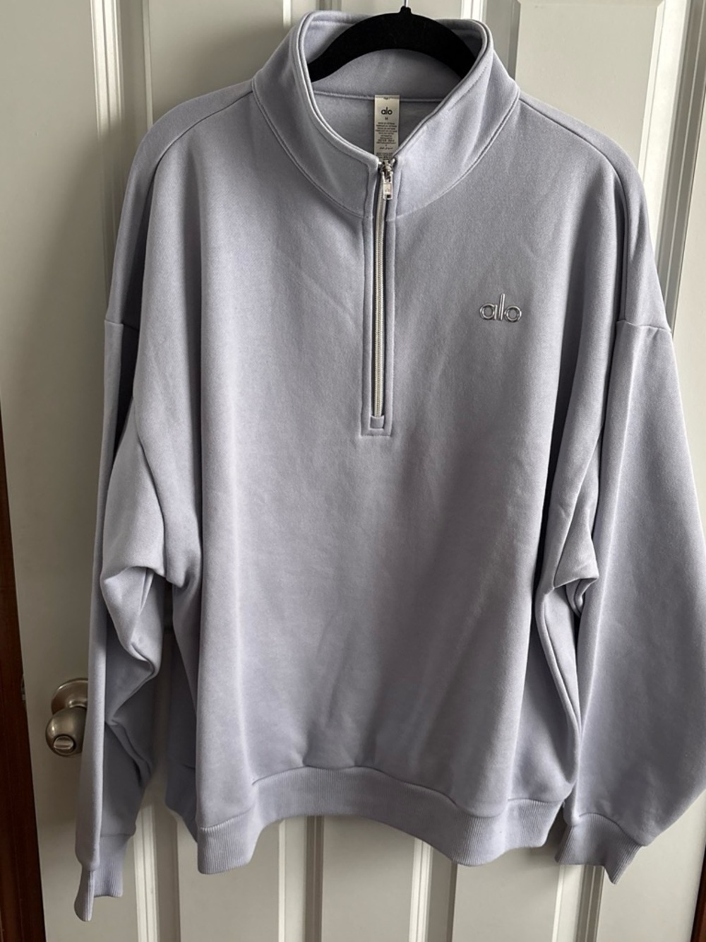 New! ALO Yoga Quarter-Zip Pullover Sweatshirt